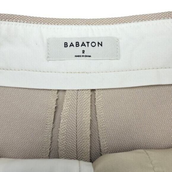 Aritzia Babaton Borna Longline Pleated Shorts In Denude Size 2 - Picture 4 of 6